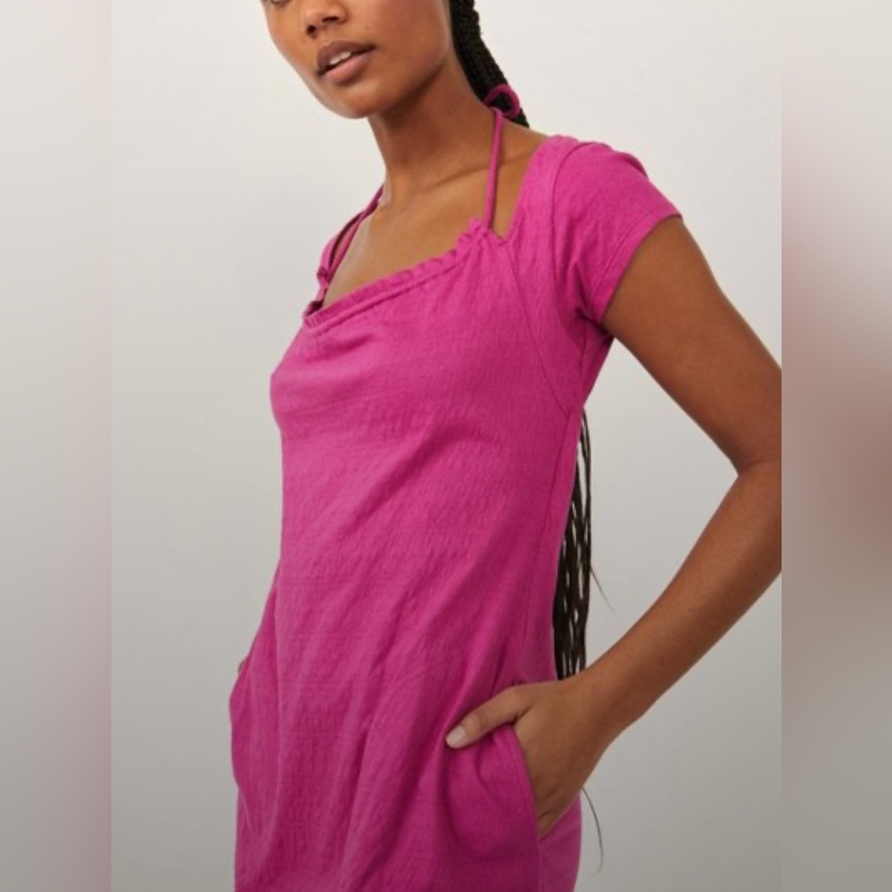 Free People Vivi Mini / Raspberry Sherbert Dress - Picture 2 of 4